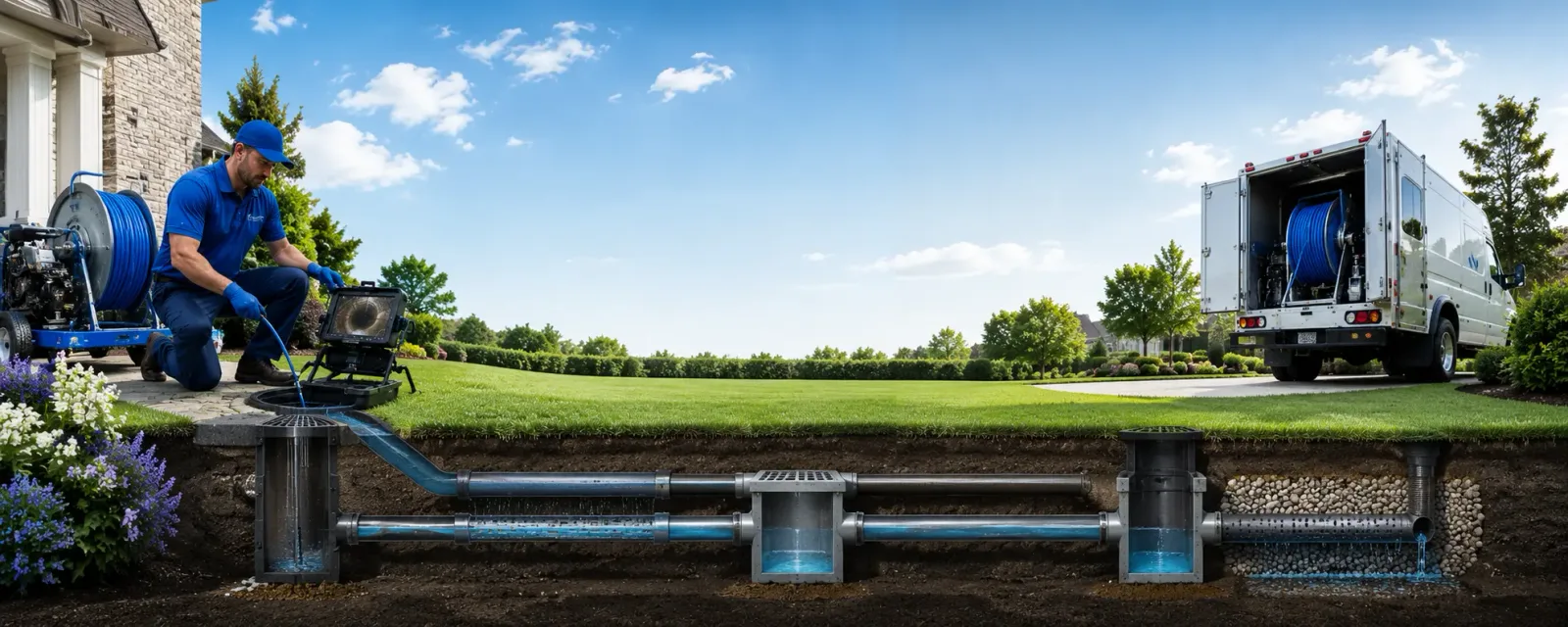 Outdoor drain cleaning information for White Deer, PA